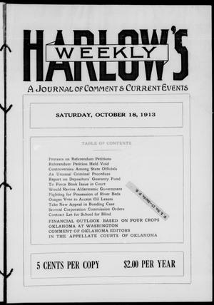 Harlow's Weekly (Oklahoma City, Okla.), Vol. 4, No. 7, Ed. 1 Saturday, October 18, 1913