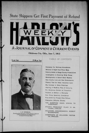 Harlow's Weekly (Oklahoma City, Okla.), Vol. 3, No. 5, Ed. 1 Saturday, June 7, 1913