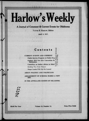Harlow's Weekly (Oklahoma City, Okla.), Vol. 12, No. 14, Ed. 1 Wednesday, April 4, 1917