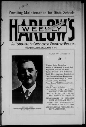 Harlow's Weekly (Oklahoma City, Okla.), Vol. 3, No. 1, Ed. 1 Saturday, May 3, 1913