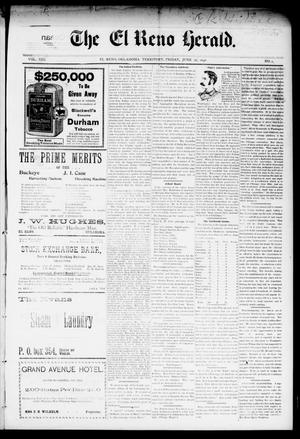 The El Reno Herald. (El Reno, Okla. Terr.), Vol. 8, No. 2, Ed. 1 Friday, June 26, 1896