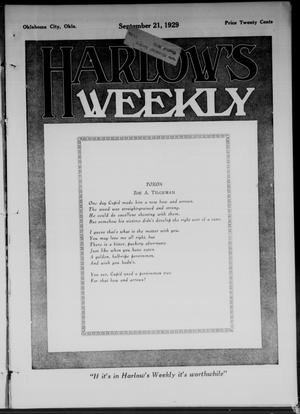 Primary view of object titled 'Harlow's Weekly (Oklahoma City, Okla.), Vol. 35, No. 12, Ed. 1 Saturday, September 21, 1929'.