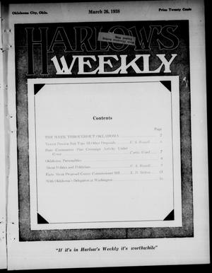 Harlow's Weekly (Oklahoma City, Okla.), Vol. 49, No. 13, Ed. 1 Saturday, March 26, 1938