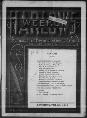 Harlow's Weekly (Oklahoma City, Okla.), Vol. 8, No. 8, Ed. 1 Saturday, February 20, 1915