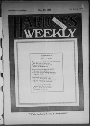 Harlow's Weekly (Oklahoma City, Okla.), Vol. 40, No. 17, Ed. 1 Saturday, May 20, 1933