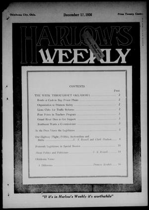 Harlow's Weekly (Oklahoma City, Okla.), Vol. 47, No. 23, Ed. 1 Saturday, December 12, 1936