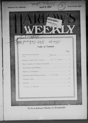 Harlow's Weekly (Oklahoma City, Okla.), Vol. 40, No. 13, Ed. 1 Saturday, April 8, 1933