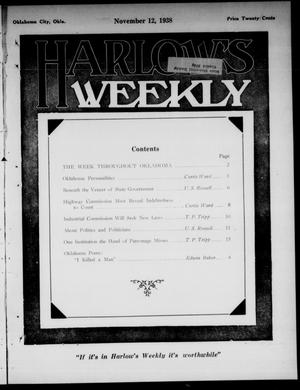 Harlow's Weekly (Oklahoma City, Okla.), Vol. 50, No. 20, Ed. 1 Saturday, November 12, 1938