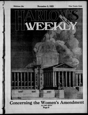 Harlow's Weekly (Oklahoma City, Okla.), Vol. 22, No. 44, Ed. 1 Saturday, November 3, 1923