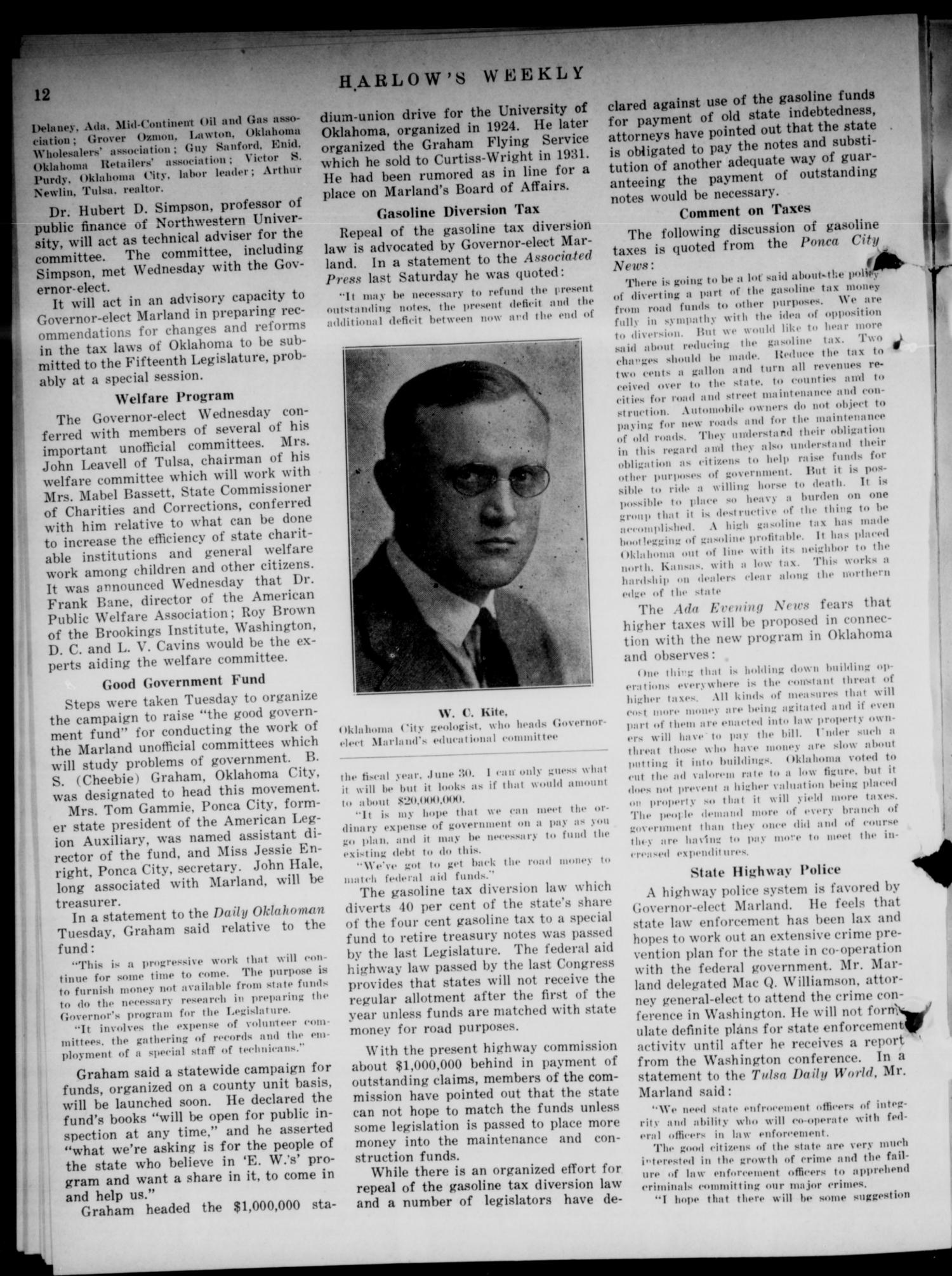 Harlow's Weekly (Oklahoma City, Okla.), Vol. 43, No. 20, Ed. 1 Saturday, December 1, 1934
                                                
                                                    [Sequence #]: 12 of 16
                                                