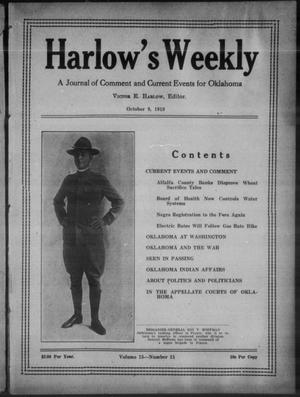 Harlow's Weekly (Oklahoma City, Okla.), Vol. 15, No. 15, Ed. 1 Wednesday, October 9, 1918