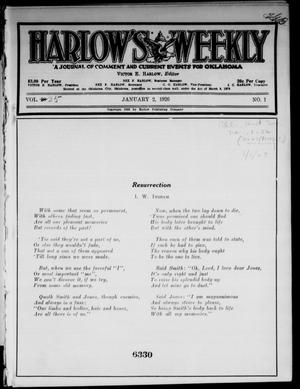 Harlow's Weekly (Oklahoma City, Okla.), Vol. 25, No. 1, Ed. 1 Saturday, January 2, 1926
