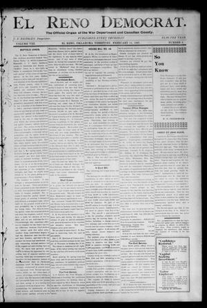 El Reno Democrat. (El Reno, Okla. Terr.), Vol. 8, No. 3, Ed. 1 Thursday, February 11, 1897
