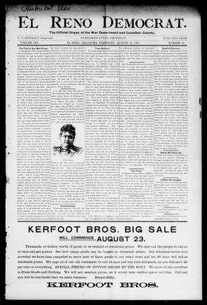 El Reno Democrat. (El Reno, Okla. Terr.), Vol. 8, No. 30, Ed. 1 Thursday, August 19, 1897