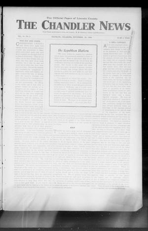 The Chandler News (Chandler, Okla.), Vol. 14, No. 2, Ed. 1 Thursday, September 29, 1904