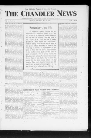 The Chandler News (Chandler, Okla.), Vol. 15, No. 34, Ed. 1 Thursday, May 24, 1906