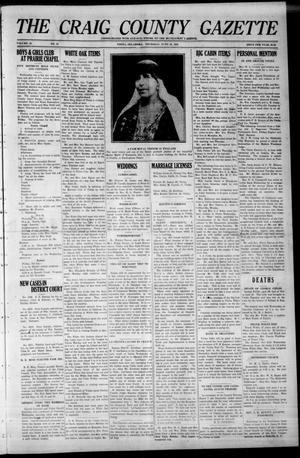 The Craig County Gazette (Vinita, Oklahoma), Vol. 22, No. 51, Ed. 1 Thursday, June 26, 1924