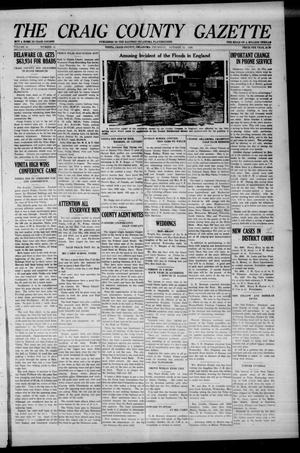 The Craig County Gazette (Vinita, Oklahoma), Vol. 25, No. 14, Ed. 1 Thursday, October 14, 1926