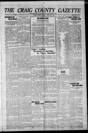 The Craig County Gazette (Vinita, Oklahoma), Vol. 24, No. 32, Ed. 1 Thursday, February 18, 1926