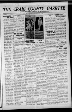 Primary view of object titled 'The Craig County Gazette (Vinita, Oklahoma), Vol. 27, No. 8, Ed. 1 Thursday, July 26, 1928'.