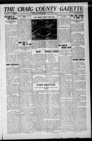 The Craig County Gazette (Vinita, Oklahoma), Vol. 25, No. 3, Ed. 1 Thursday, July 29, 1926