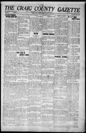 Primary view of object titled 'The Craig County Gazette (Vinita, Oklahoma), Vol. 26, No. 9, Ed. 1 Thursday, July 14, 1927'.