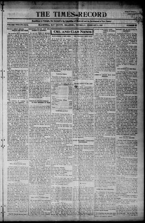Primary view of object titled 'The Times-Record (Blackwell, Okla.), Vol. 29, No. 22, Ed. 1 Thursday, February 9, 1922'.