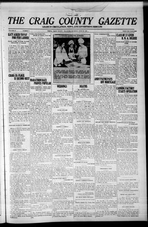 The Craig County Gazette (Vinita, Oklahoma), Vol. 27, No. 5, Ed. 1 Thursday, June 28, 1928