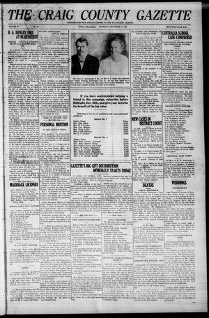 The Craig County Gazette (Vinita, Oklahoma), Vol. 23, No. 18, Ed. 1 Thursday, December 11, 1924
