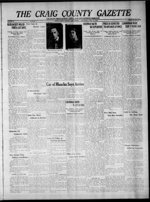 The Craig County Gazette (Vinita, Oklahoma), Vol. 28, No. 49, Ed. 1 Thursday, May 23, 1929