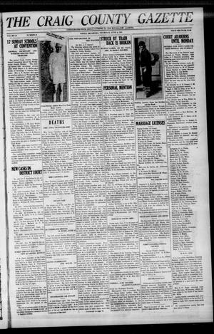 The Craig County Gazette (Vinita, Oklahoma), Vol. 23, No. 43, Ed. 1 Thursday, June 4, 1925