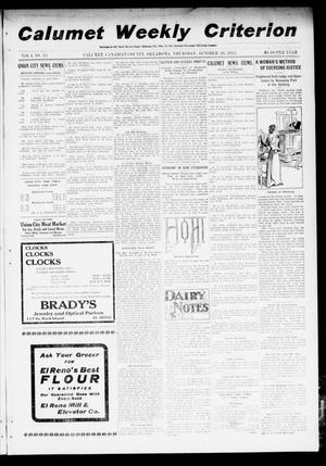 Primary view of object titled 'Calumet Weekly Criterion (Calumet, Okla.), Vol. 4, No. 15, Ed. 1 Thursday, October 26, 1911'.