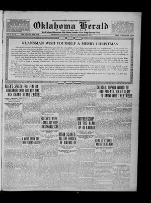 Oklahoma Herald (Muskogee, Okla.), Vol. 2, No. 13, Ed. 1 Tuesday, December 19, 1922
