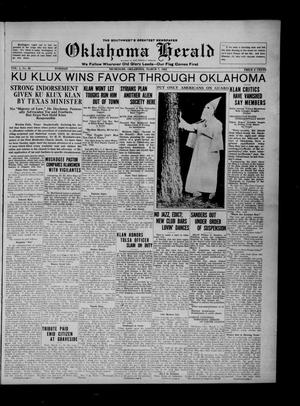 Oklahoma Herald (Muskogee, Okla.), Vol. 1, No. 24, Ed. 1 Tuesday, March 7, 1922