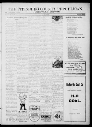 The Pittsburg County Republican (Hartshorne, Okla.), Vol. 3, No. 17, Ed. 1 Thursday, July 28, 1921