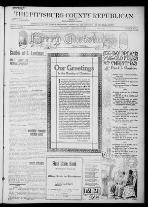 The Pittsburg County Republican (Hartshorne, Okla.), Vol. 3, No. 39, Ed. 1 Thursday, December 22, 1921