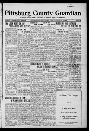 Pittsburg County Guardian (McAlester, Okla.), Vol. 18, No. 18, Ed. 1 Thursday, December 21, 1922