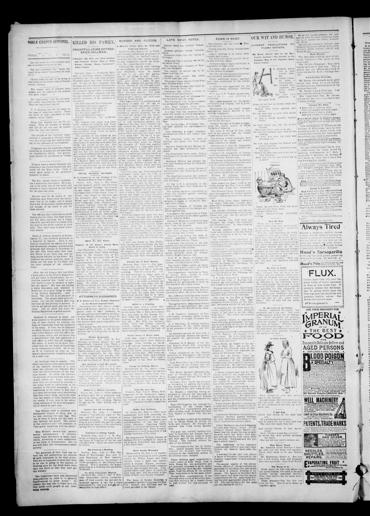 Noble County Sentinel. (Perry, Okla.), Vol. 2, No. 43, Ed. 1 Thursday, July 11, 1895
                                                
                                                    [Sequence #]: 2 of 4
                                                
