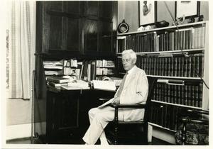 Grant Foreman in his office at home.