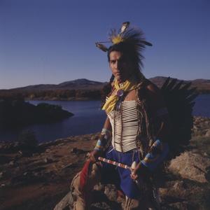 Indian in the Wichita Mountains