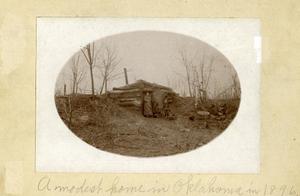 "A modest home in Oklahoma in 1896"