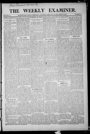 The Weekly Examiner. (Bartlesville, Indian Terr.), Vol. 11, No. 51, Ed. 1 Saturday, February 24, 1906