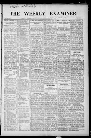 Primary view of object titled 'The Weekly Examiner. (Bartlesville, Indian Terr.), Vol. 12, No. 18, Ed. 1 Saturday, July 7, 1906'.