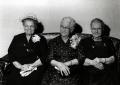Photograph: Three pioneer teachers at Nocona, Texas.