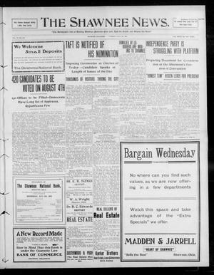The Shawnee News. (Shawnee, Okla.), Vol. 13, No. 279, Ed. 1 Tuesday, July 28, 1908
