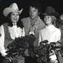 Photograph: 1970 Shrine Rodeo queens with Bobby Vinton, entertainer at the rodeo.
