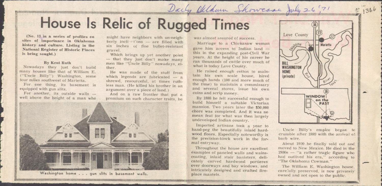 House Is Relic of Rugged Times
                                                
                                                    [Sequence #]: 1 of 1
                                                