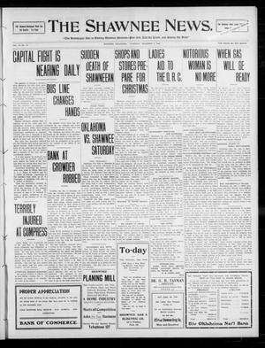 Primary view of object titled 'The Shawnee News. (Shawnee, Okla.), Vol. 14, No. 19, Ed. 1 Thursday, December 3, 1908'.