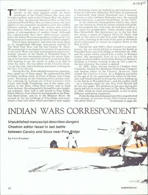 Indian Wars Correspondent
