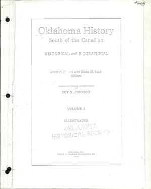 Oklahoma History-South of the Canadian